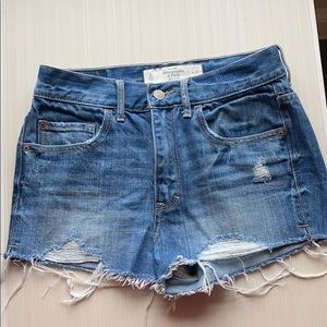High Rise Abercrombie and Fitch Jean Shorts